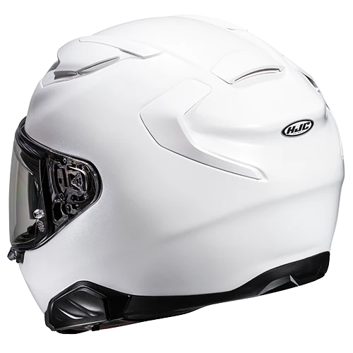 Casco Moto Integrale HJC F71 SOLID PEARL WHITE Bianco Lucido