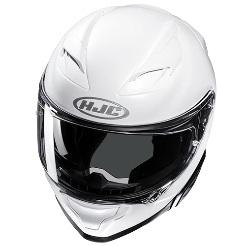 Casco Moto Integrale HJC F71 SOLID PEARL WHITE Bianco Lucido