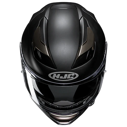 Casco Moto Integrale HJC F71 SOLID SEMI FLAT BLACK TITANIUM Titanio Nero Opaco