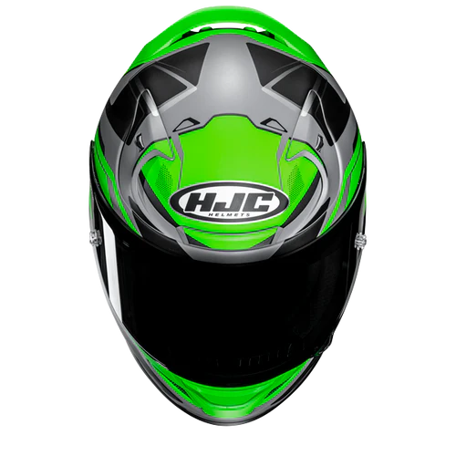 Casco Moto Integrale HJC RPHA12 BRELS MC4HSF Grigio Verde Nero Opaco