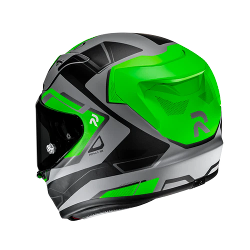 Casco Moto Integrale HJC RPHA12 BRELS MC4HSF Grigio Verde Nero Opaco
