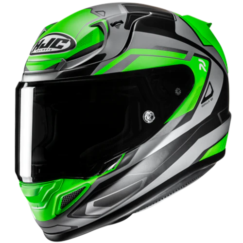 Casco Moto Integrale HJC RPHA12 BRELS MC4HSF Grigio Verde Nero Opaco