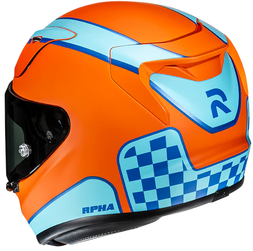Casco Moto Integrale HJC RPHA12 RESPON MC27SF Arancio Azzurro Blu Opaco