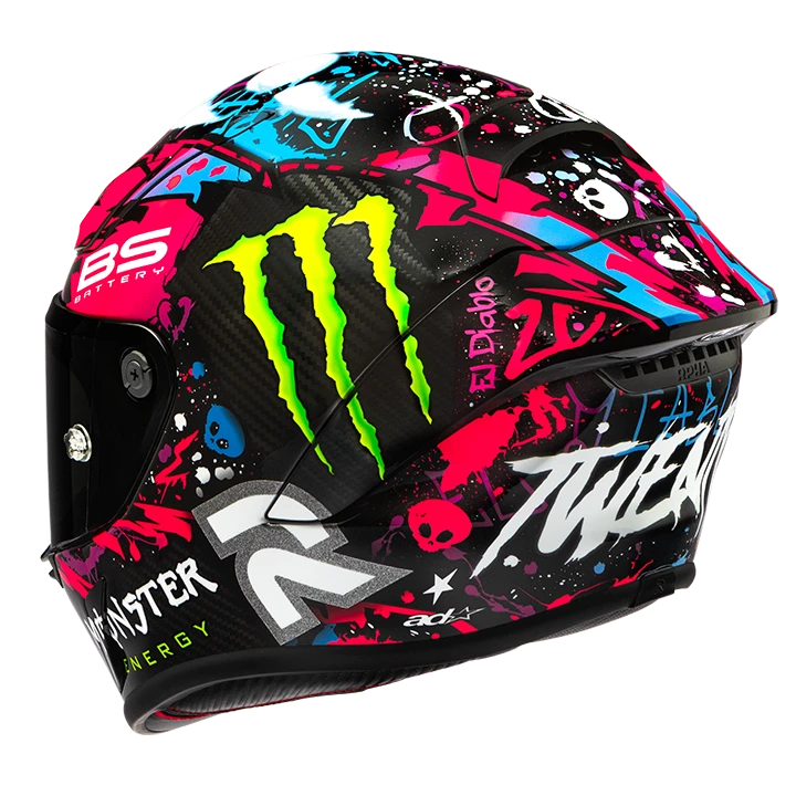 Casco Moto Integrale HJC RPHA1 V2 CARBON Funky Diablo MC8