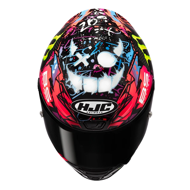 Casco Moto Integrale HJC RPHA1 V2 CARBON Funky Diablo MC8