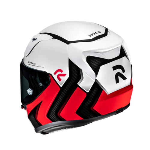 Casco Moto Integrale HJC RPHA 12 KOS MC1 Bianco Nero Rosso Lucido