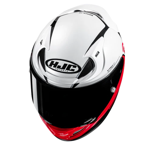 Casco Moto Integrale HJC RPHA 12 KOS MC1 Bianco Nero Rosso Lucido