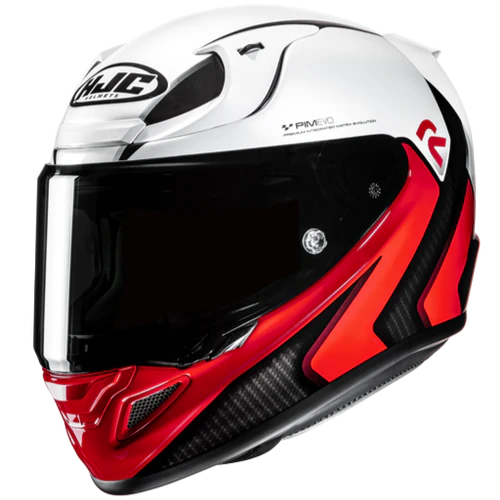 Casco Moto Integrale HJC RPHA 12 KOS MC1 Bianco Nero Rosso Lucido