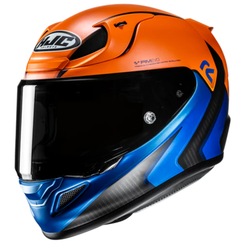 Casco Moto Integrale HJC RPHA 12 KOS MC27SF Arancio Blu Nero Opaco