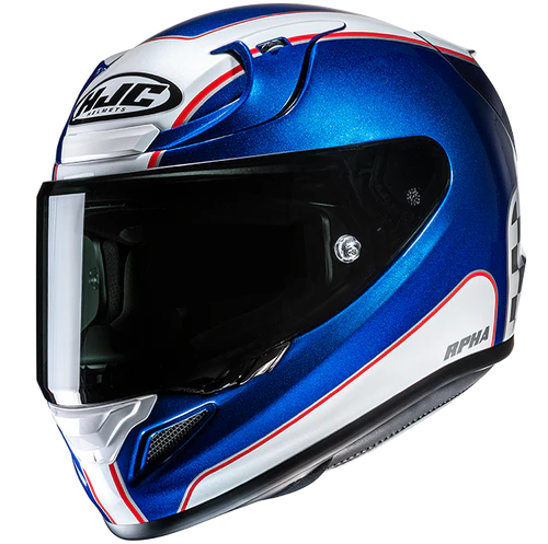 Casco Moto Integrale HJC RPHA 12 RESPON MC2 Bianco Blu Rosso Lucido