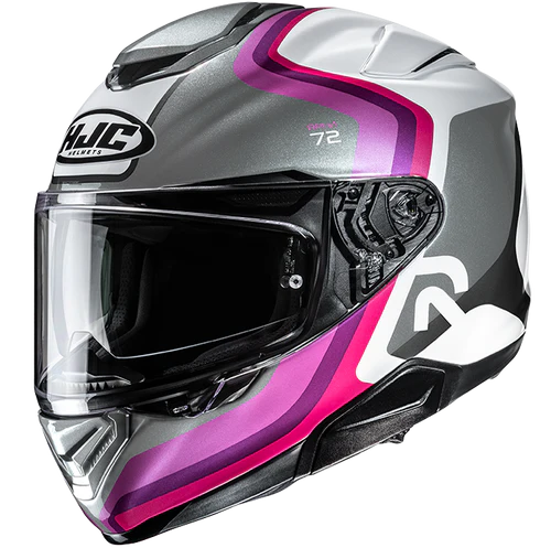 Casco Moto Integrale HJC RPHA 72 ERNEM MC8 Bianco Argento Fucsia Lucido