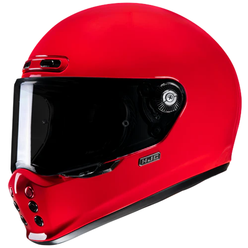 Casco Moto Integrale HJC Vintage V10 SOLID DEEP RED Rosso Metallizzato