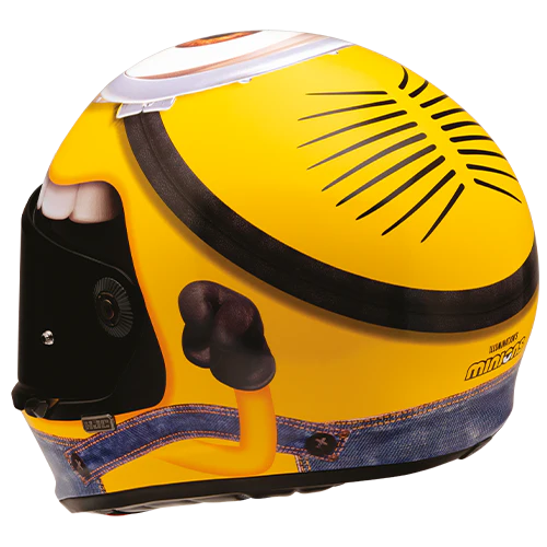Casco Moto Integrale HJC Vintage V10 STUART MINIONS MC3 Giallo Lucido