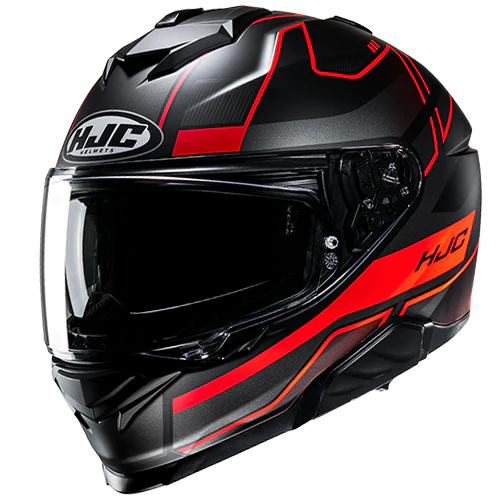 Casco Moto Integrale HJC i71 IORIX MC1SF Nero Antracite Rosso Opaco