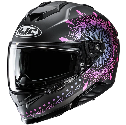 Casco Moto Integrale HJC i71 NIEL MC28SF Nero Fucsia Opaco