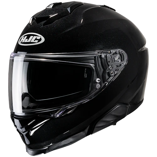 Casco Moto Integrale HJC i71 SOLID METAL BLACK Nero Lucido