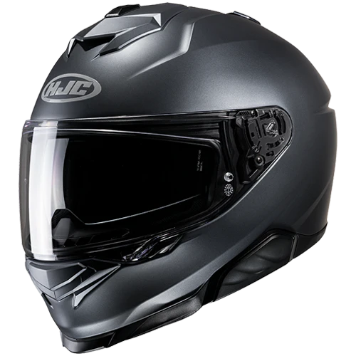 Casco Moto Integrale HJC i71 SOLID SEMI FLAT ANTHRACITE Antracite Opaco