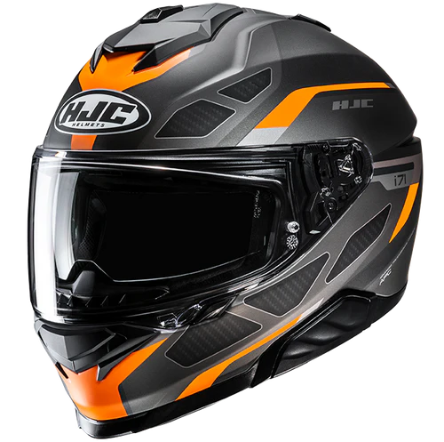 Casco Moto Integrale HJC i71 ZEST MC7SF Antracite Arancio Opaco