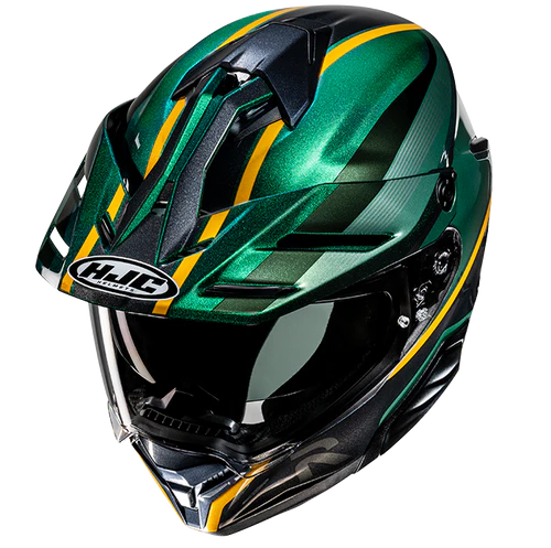 Casco Moto Integrale Hjc RPHA 60 ARBRE MC4 Verde Titanio Giallo Fluo Lucido