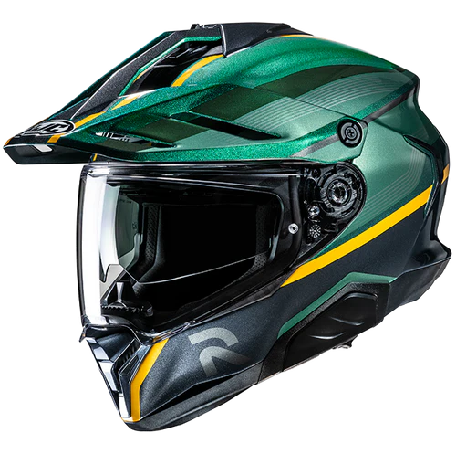 Casco Moto Integrale Hjc RPHA 60 ARBRE MC4 Verde Titanio Giallo Fluo Lucido