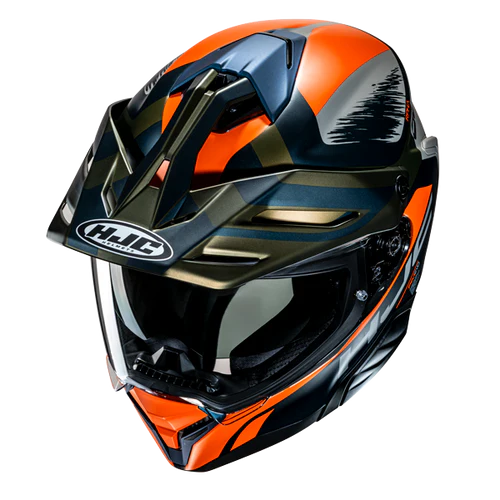 Casco Moto Integrale Hjc RPHA 60 QUID MC47SF Grigio Blu Verde Arancio Opaco