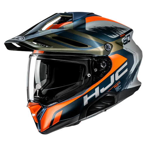 Casco Moto Integrale Hjc RPHA 60 QUID MC47SF Grigio Blu Verde Arancio Opaco