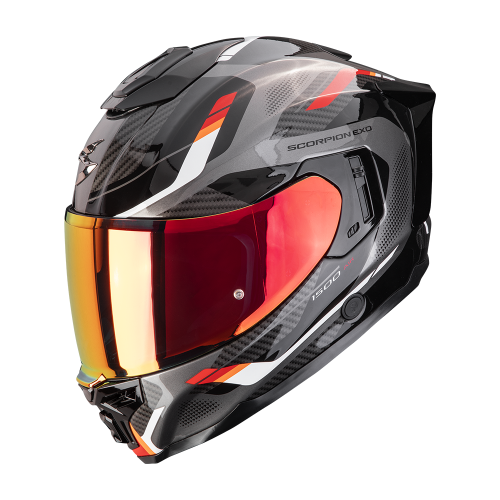 Casco Moto Integrale SCORPION EXO 1500 AIR SLEEK Nero Rosso