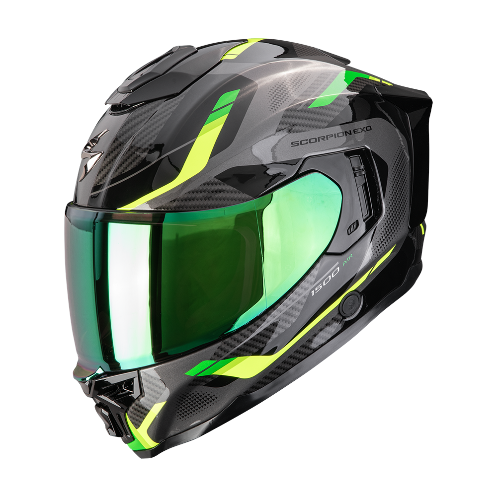 Casco Moto Integrale SCORPION EXO 1500 AIR SLEEK Nero Verde