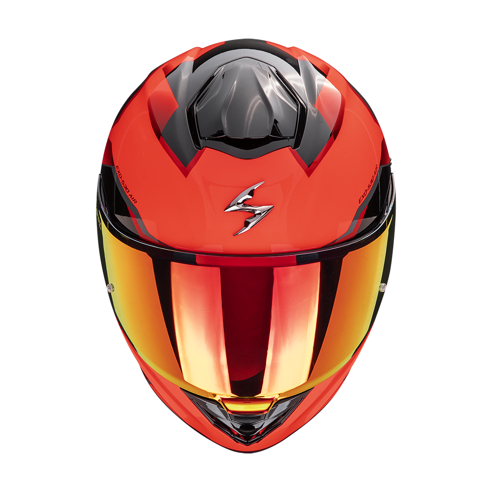 Casco Moto Integrale SCORPION EXO 530 AIR CLIP Rosso Nero