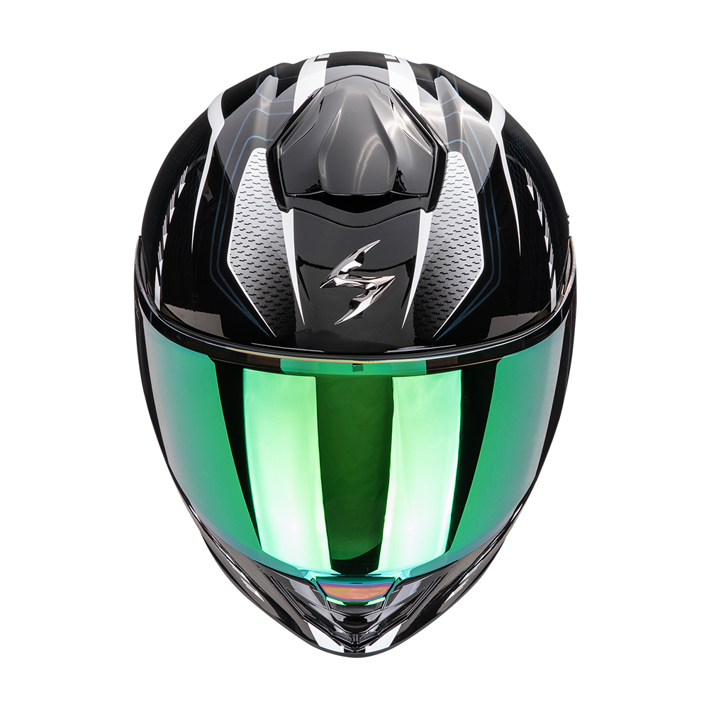 Casco Moto Integrale SCORPION EXO 530 AIR THERAS Nero Camaleonte Bianco