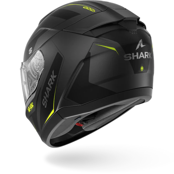 Casco Moto Integrale SHARK RIDILL 2 MEKARIUM Mat Antracite Giallo Fluo Opaco