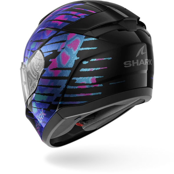 Casco Moto Integrale SHARK RIDILL 2 REPTAIA Nero Viola Lucido
