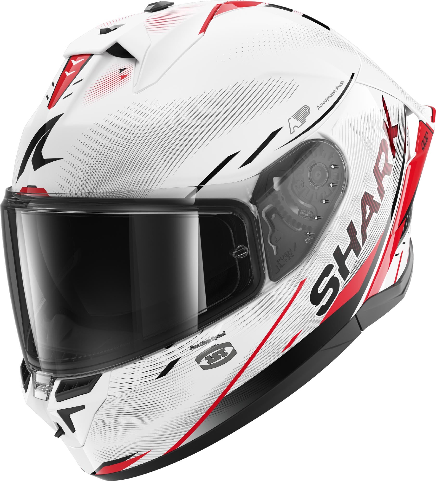 Casco Moto Integrale SHARK SKWAL CUP SPEED-TECH Bianco Rosso Nero
