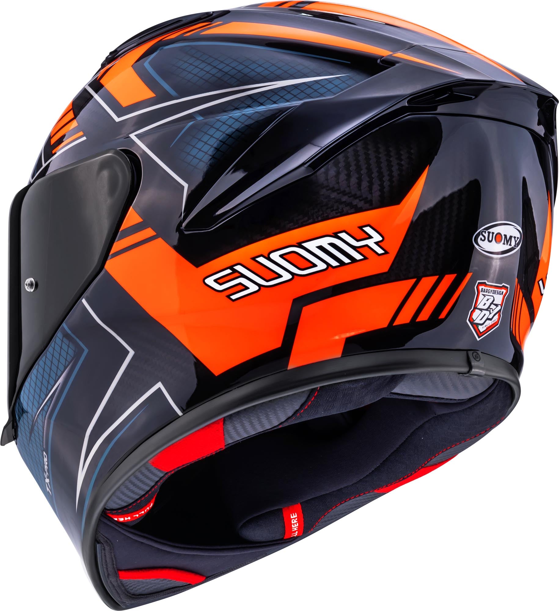 Casco Moto Integrale SUOMY TX-PRO FLAWLESS ORANGE Blu Arancione