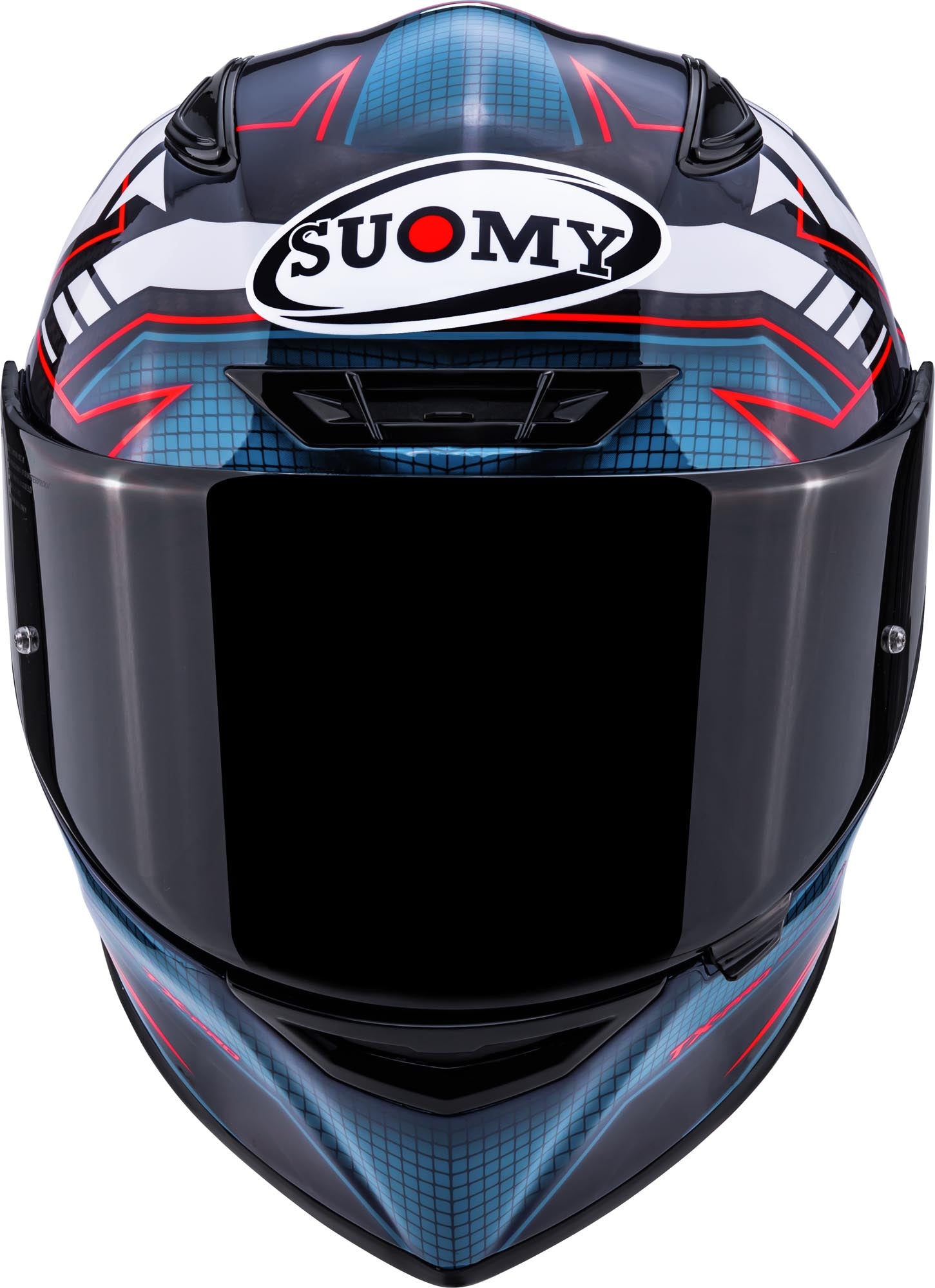 Casco Moto Integrale SUOMY TX-PRO FLAWLESS WHITE Blu Bianco