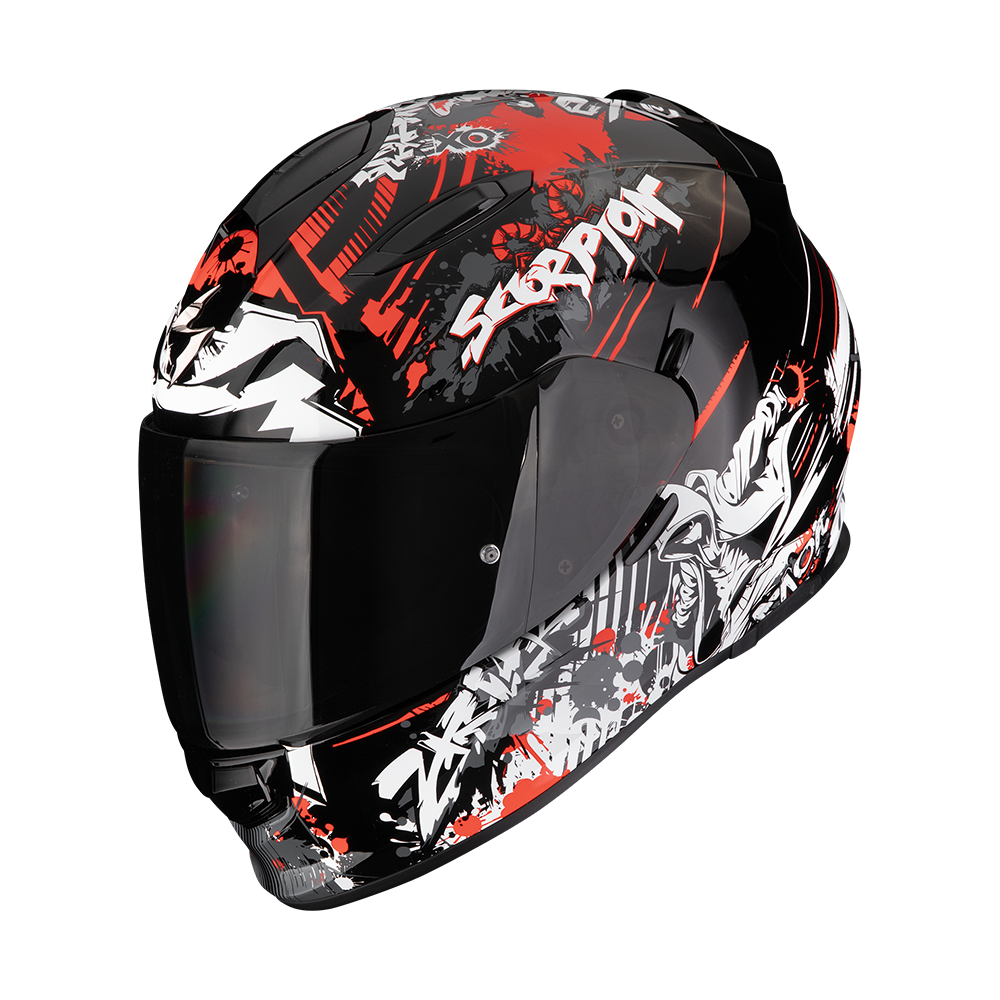 Casco Moto Integrale Scorpion EXO 491 SPECTOR Nero Rosso