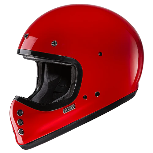 Casco Moto Integrale Vintage HJC V60 SOLID DEEP RED Rosso Metallizzato