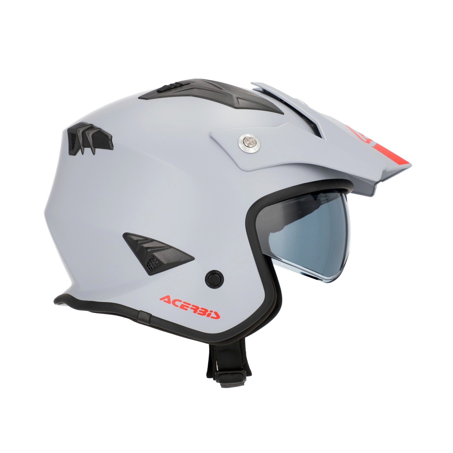 Casco Moto Jet ACERBIS ARIA 2206 Grigio Chiaro