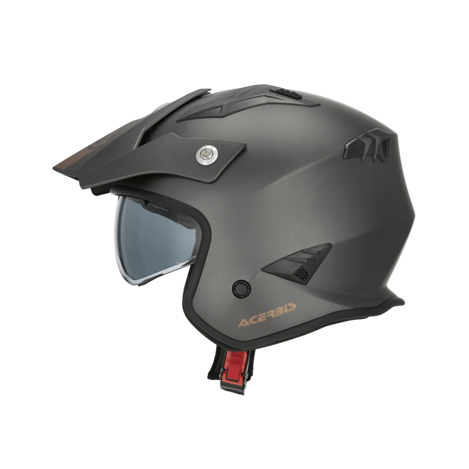 Casco Moto Jet ACERBIS ARIA 2206 METALLIC Grigio Scuro