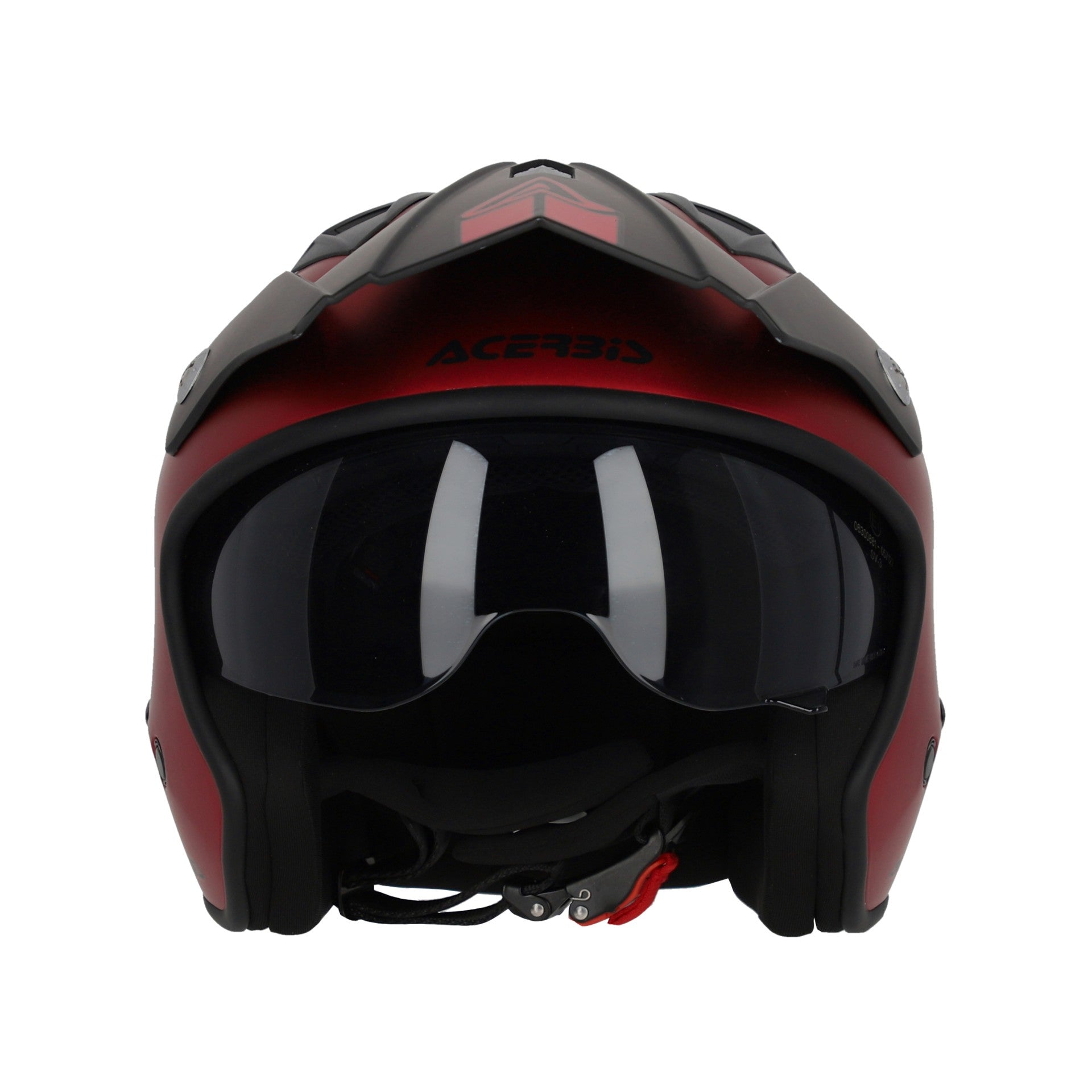Casco Moto Jet ACERBIS ARIA 2206 METALLIC Rosso