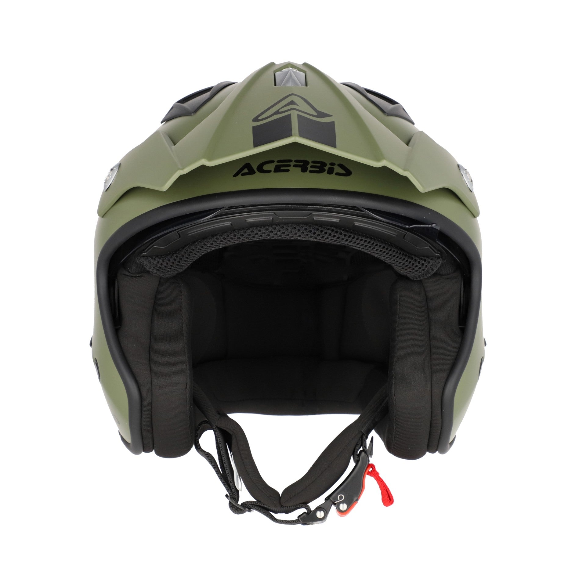 Casco Moto Jet ACERBIS ARIA 2206 Verde Militare