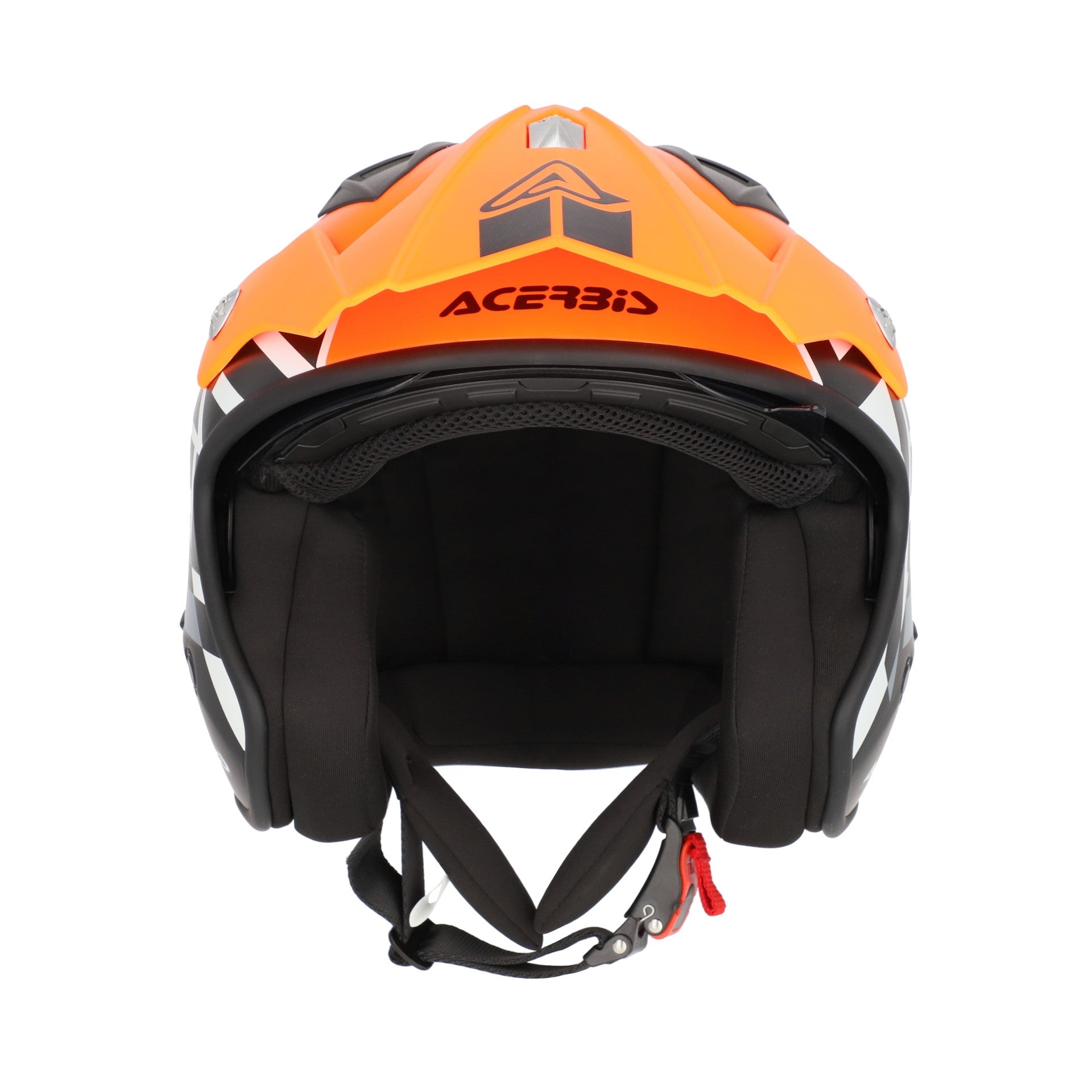 Casco Moto Jet ACERBIS ARIA GRAPHIC 2206 Arancio Fluo Nero