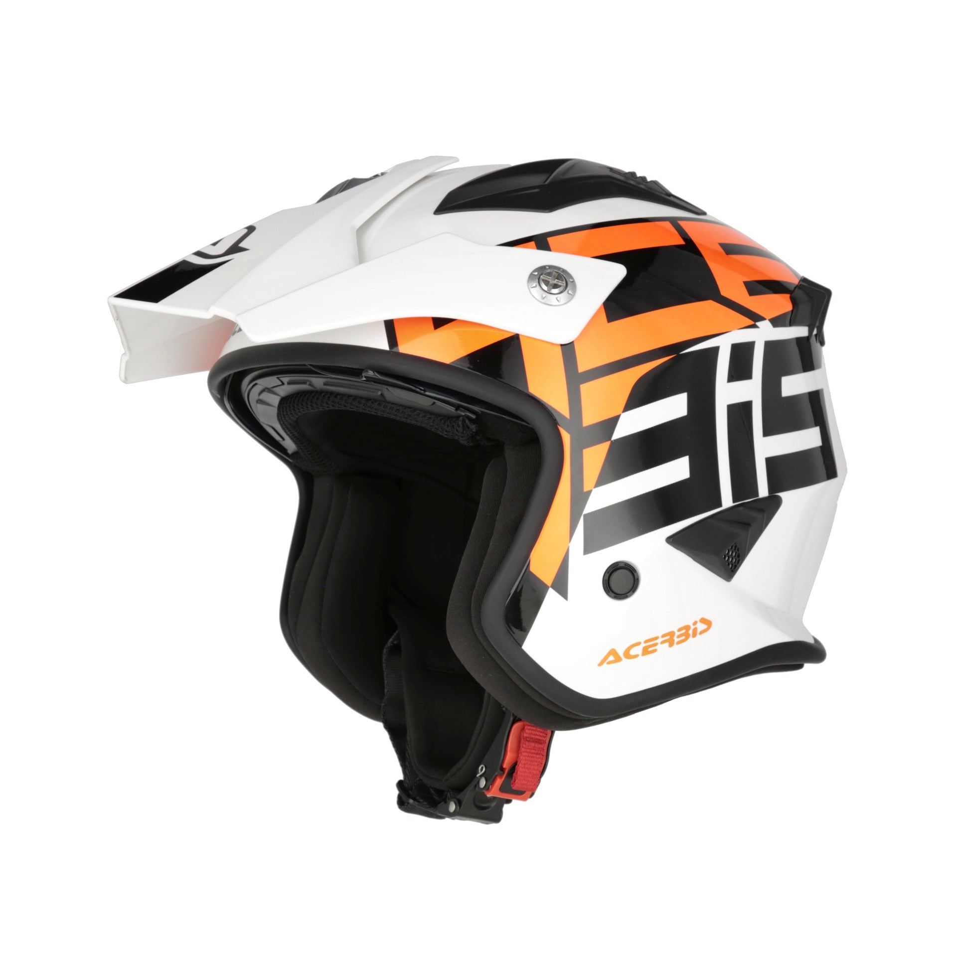 Casco Moto Jet ACERBIS ARIA GRAPHIC 2206 Bianco Arancio