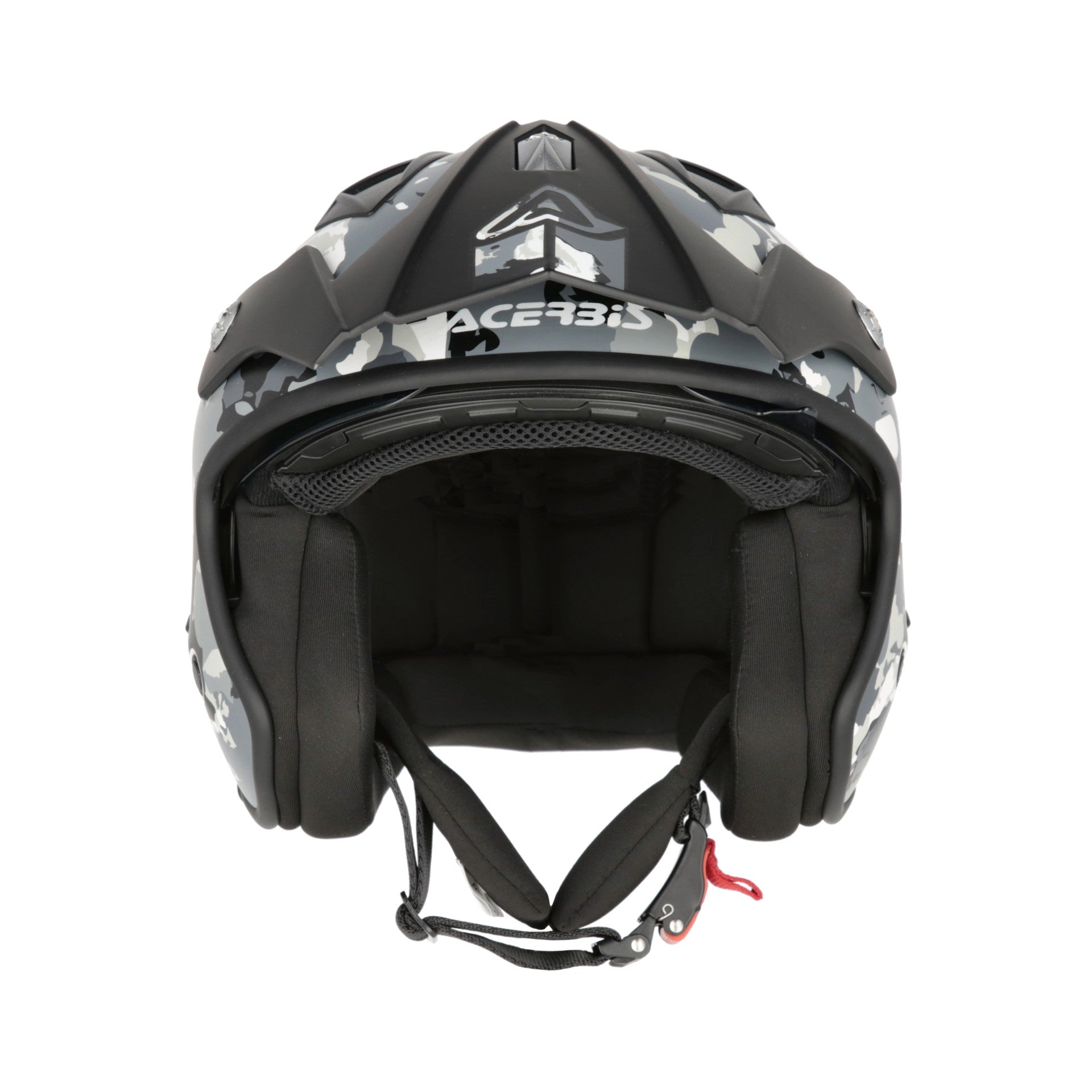 Casco Moto Jet ACERBIS ARIA GRAPHIC 2206 Grigio Nero
