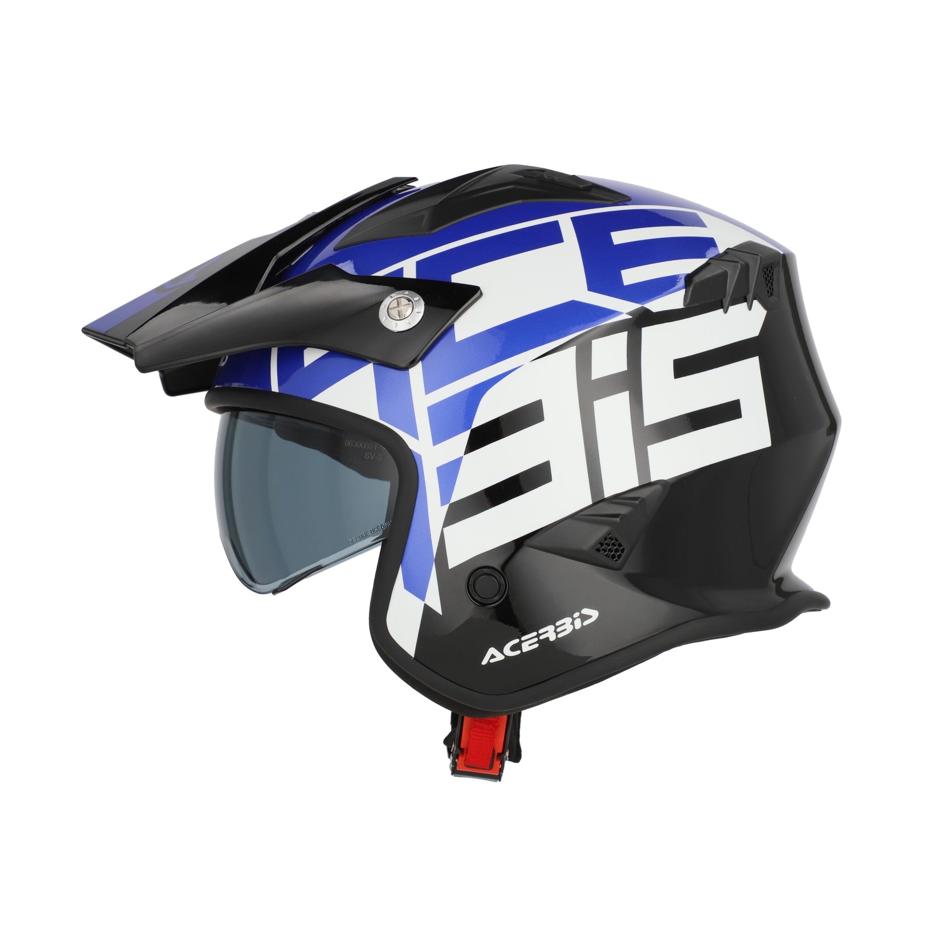 Casco Moto Jet ACERBIS ARIA GRAPHIC 2206 Nero Blu