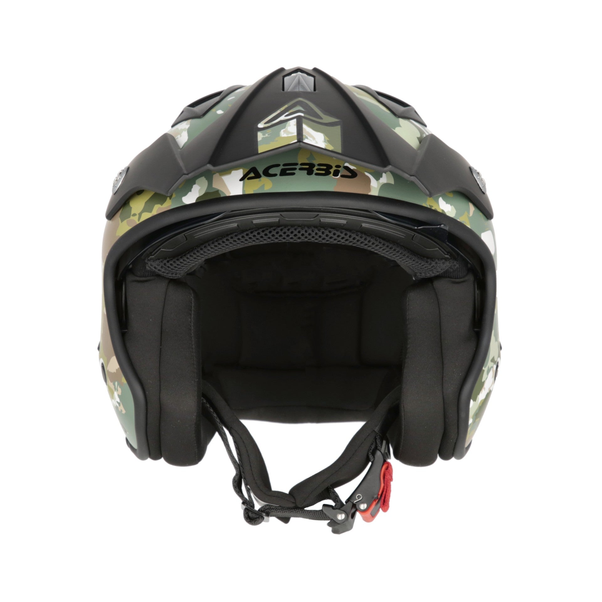 Casco Moto Jet ACERBIS ARIA GRAPHIC 2206 Verde Marrone