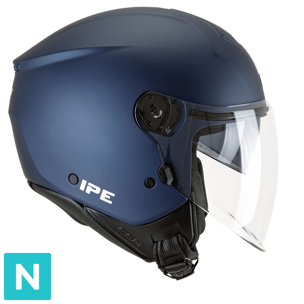 Casco Moto Jet CGM 126A IPE MONO Blu Satinato