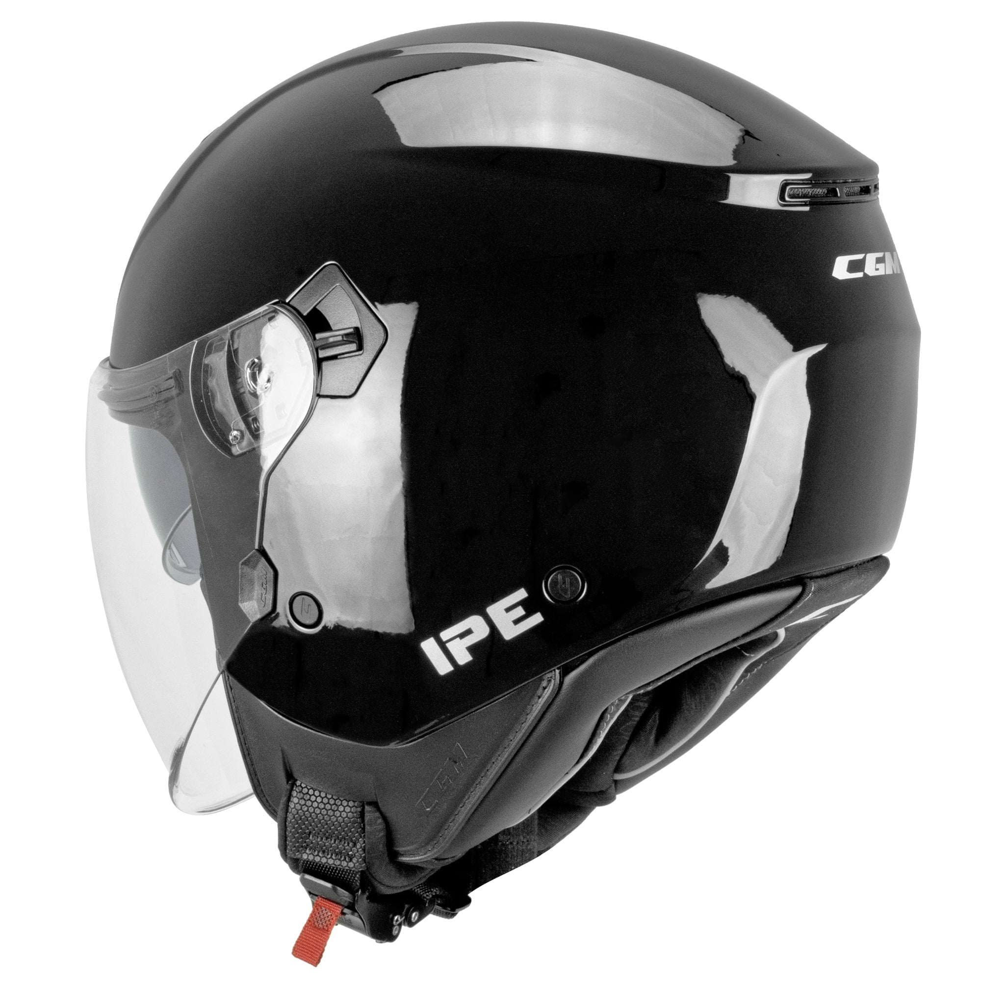 Casco Moto Jet CGM 126A IPE MONO Nero Lucido