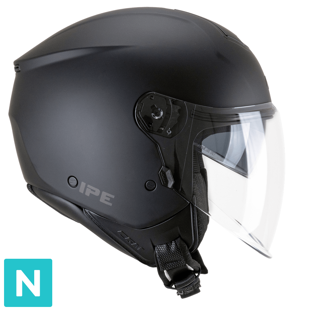 Casco Moto Jet CGM 126A IPE MONO Nero Opaco