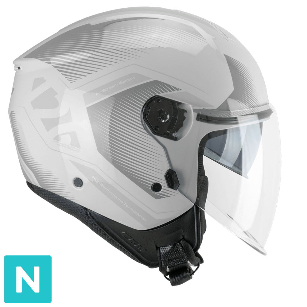 Casco Moto Jet CGM 126G IPE CITY Bigio Grigio